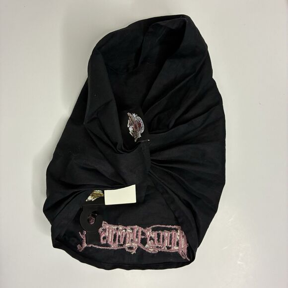 Harley-Davidson Accessories - Harley-Davidson Women’s Black Headwrap Pink Logo Rhinestone Accents NWT